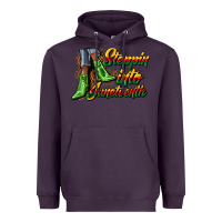Plum steppin into juneteenth heels Heavyweight Hoodie - CowGirlArtShop