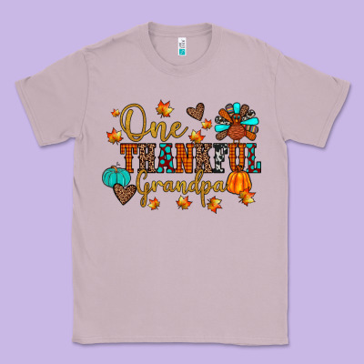 One Thankful Grandpa Classic Tee Designed By Jahusdesignshop