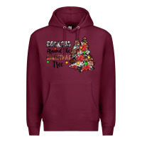 Burgundy rocking around the christmas tree Premium Hoodie - JahusDesignShop