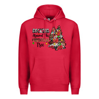 Cardinal rocking around the christmas tree Premium Hoodie - JahusDesignShop