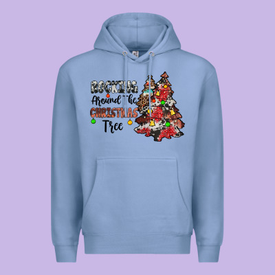 Rocking Around The Christmas Tree Premium Hoodie Designed By Jahusdesignshop