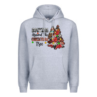 Heather Grey rocking around the christmas tree Premium Hoodie - JahusDesignShop