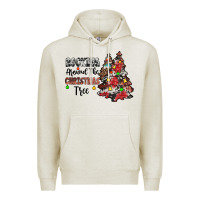 Oatmeal Heather rocking around the christmas tree Premium Hoodie - JahusDesignShop