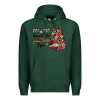 Sports Green rocking around the christmas tree Premium Hoodie - JahusDesignShop