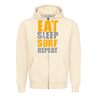 Sandshell eat sleep surf repeat Zipper Hoodie - Bettercallsaul