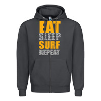 Smoke eat sleep surf repeat Zipper Hoodie - Bettercallsaul