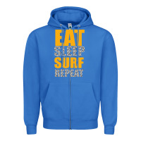 True Royal eat sleep surf repeat Zipper Hoodie - Bettercallsaul