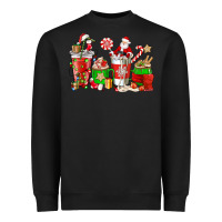 Black Santa coffee cups Heavyweight Sweatshirt - NancyCooperArtShop