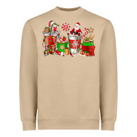 Mushroom Santa coffee cups Heavyweight Sweatshirt - NancyCooperArtShop