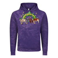 Cloud Purple cow st patrick days Vintage Hoodie - MaliasSmallBusiness