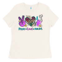 Bone peace love nail art Ladies Tee - AdoDesignShop
