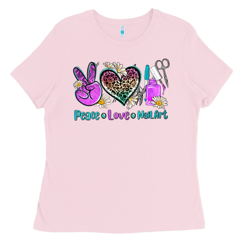 Peace Love Nail Art Ladies Tee by AdoDesignShop | Teevron