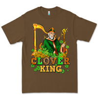 Cacao st patricks clover king  with shamrocks Premium Tee - AdoDesignShop