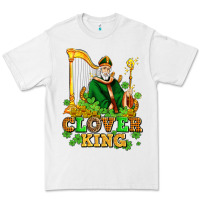 White st patricks clover king  with shamrocks Premium Tee - AdoDesignShop