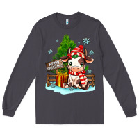 Smoke merry christmas cow Long Sleeve Tee - MaliasSmallBusiness