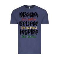 Vintage Denim dream like martin believe like thurgood inspire li Vintage Tee - MaliasSmallBusiness