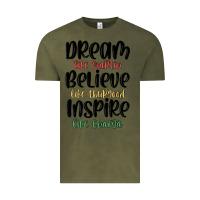 Vintage Olive dream like martin believe like thurgood inspire li Vintage Tee - MaliasSmallBusiness