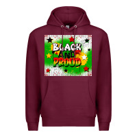 Burgundy black and proud Premium Hoodie - CowGirlArtShop
