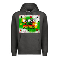 Charcoal Heather black and proud Premium Hoodie - CowGirlArtShop