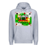 Heather Grey black and proud Premium Hoodie - CowGirlArtShop