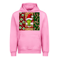 Fuchsia Pink green christmas gnome Urban Hoodie - FaDigitalArtStudio