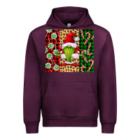 Mauve Wine green christmas gnome Urban Hoodie - FaDigitalArtStudio