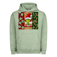 Pigment Oil Green green christmas gnome Urban Hoodie - FaDigitalArtStudio