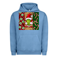 Pigment Pebble Blue green christmas gnome Urban Hoodie - FaDigitalArtStudio