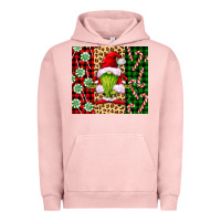 Pigment Salmon green christmas gnome Urban Hoodie - FaDigitalArtStudio