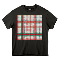 Christmas Plaid Seamless Pattern Heavy Core Tee | Teevron