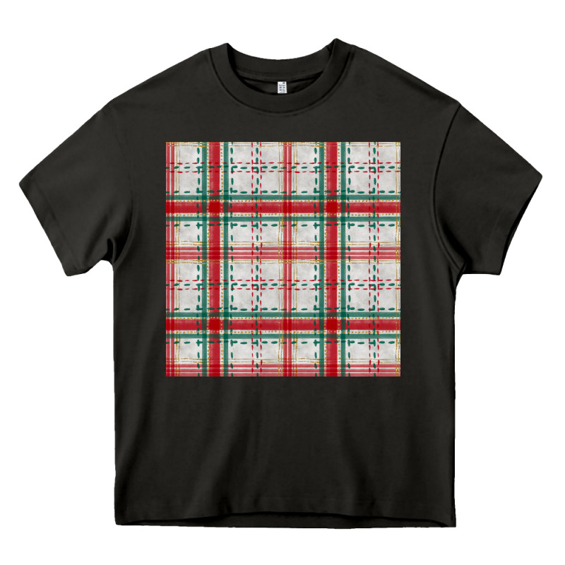 Christmas Plaid Seamless Pattern Heavy Core Tee by BundleAndBundleShop | Teevron