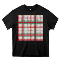 Black christmas plaid seamless pattern Heavy Core Tee - BundleAndBundleShop
