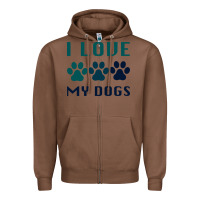 Chestnut i love my dogs Zipper Hoodie - Bettercallsaul