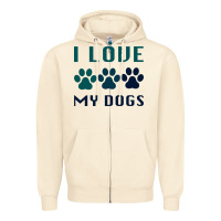 Sandshell i love my dogs Zipper Hoodie - Bettercallsaul