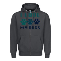 Smoke i love my dogs Zipper Hoodie - Bettercallsaul