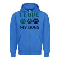 True Royal i love my dogs Zipper Hoodie - Bettercallsaul