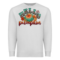 Dove Grey hello pumpkin Premium Sweatshirt - CowGirlArtShop