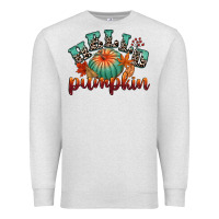 Oatmeal Heather hello pumpkin Premium Sweatshirt - CowGirlArtShop