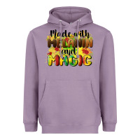 Lavender made with melanin and magic Heavyweight Hoodie - CowGirlArtShop