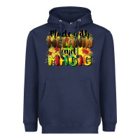 Navy made with melanin and magic Heavyweight Hoodie - CowGirlArtShop