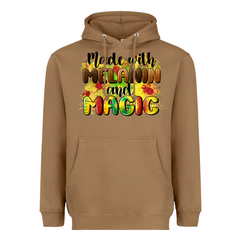 Made With Melanin And Magic Heavyweight Hoodie by CowGirlArtShop | Teevron