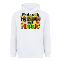 White made with melanin and magic Heavyweight Hoodie - CowGirlArtShop