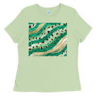 Matcha green glitter Ladies Tee - JahusDesignShop