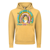 Vintage Mustard teach love inspire rainbow Vintage Hoodie - MaliasSmallBusiness