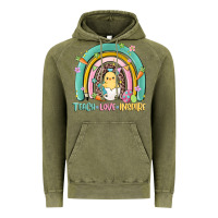 Vintage Olive teach love inspire rainbow Vintage Hoodie - MaliasSmallBusiness