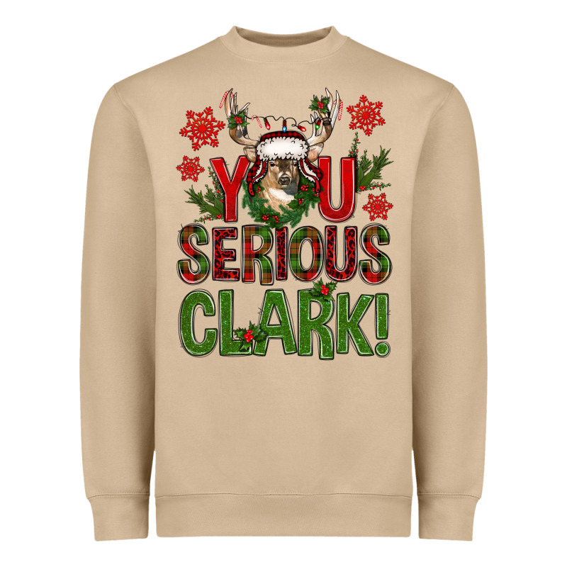 You Serious Clark Deer Heavyweight Sweatshirt by NancyCooperArtShop | Teevron