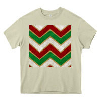Mossy christmas stripes seamless pattern Heavy Core Tee - BundleAndBundleShop
