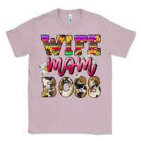 Lilac wife mom boss daisy Classic Tee - NancyCooperArtShop