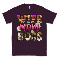Plum wife mom boss daisy Classic Tee - NancyCooperArtShop