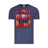 Vintage Denim hot girls read smut Vintage Tee - MaliasSmallBusiness
